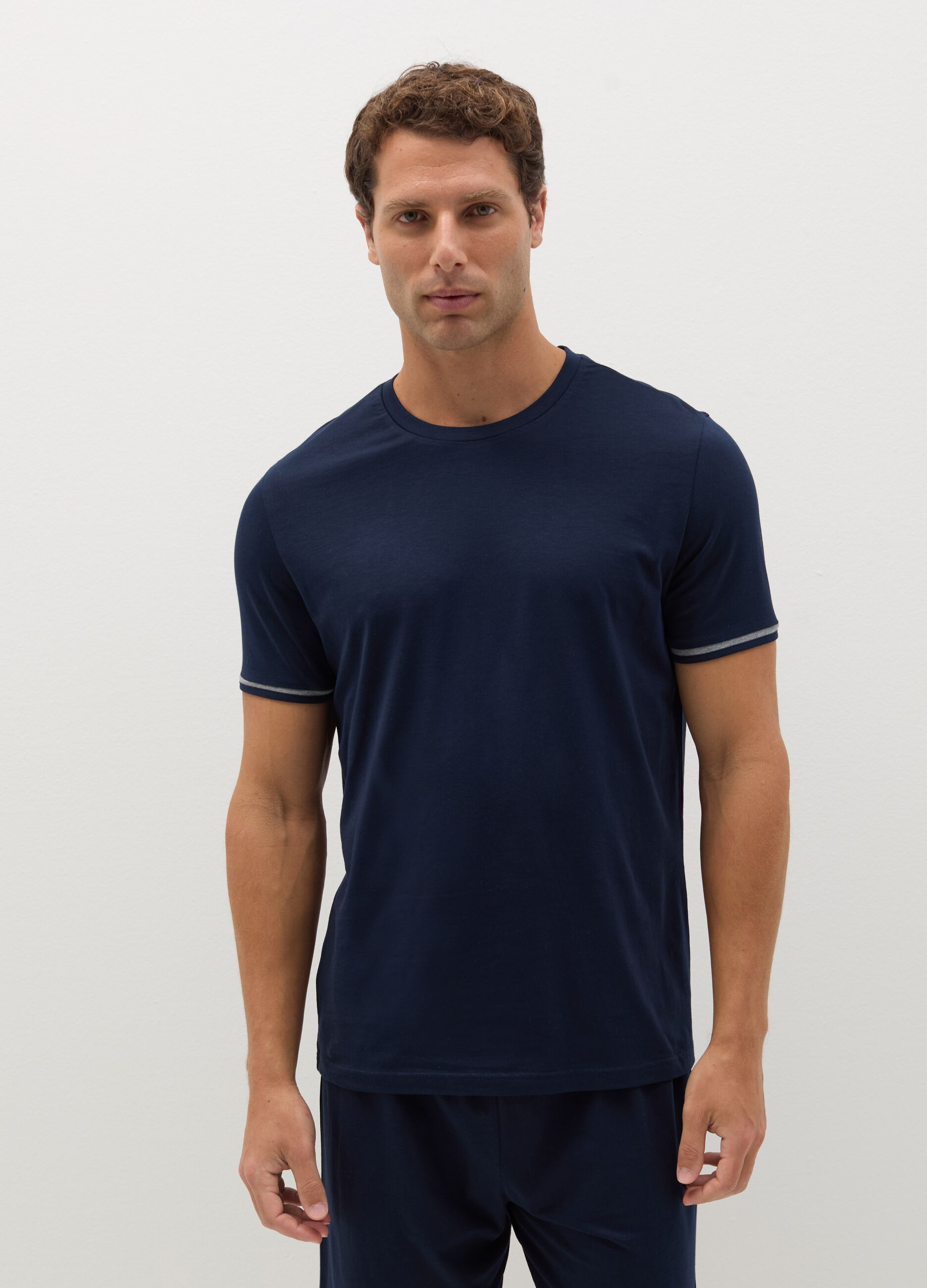 Short pyjamas in Supima cotton