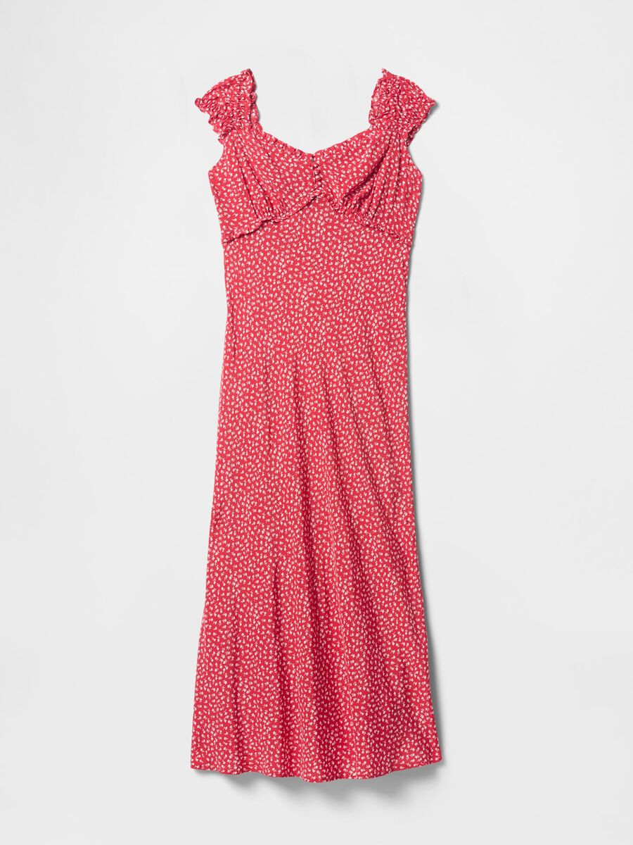 Sleeveless dress with floral pattern_5