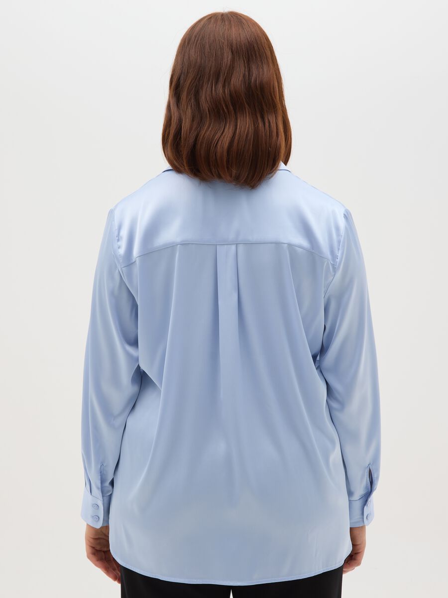 Camicia in satin azzurro regular fit_2