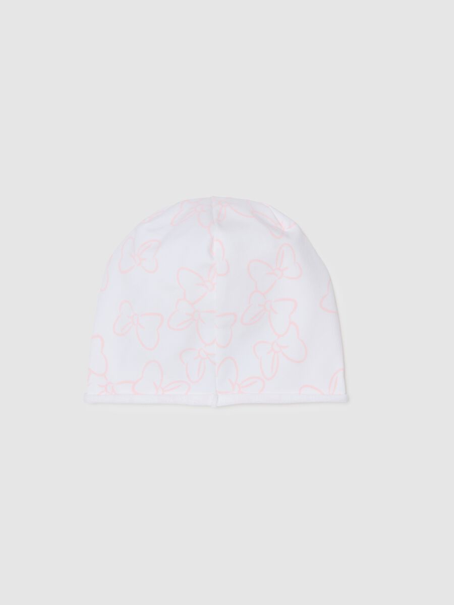 Girl's multicolour stretch cotton hat with print_1