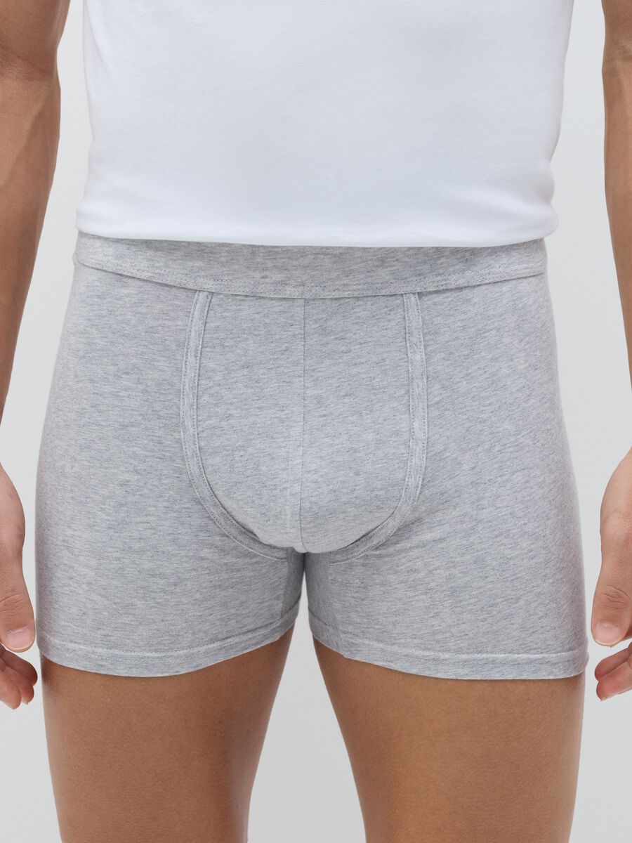 Three-pair pack midi boxer shorts in stretch cotton_1