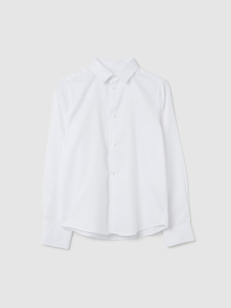 Shirt in solid colour cotton_3