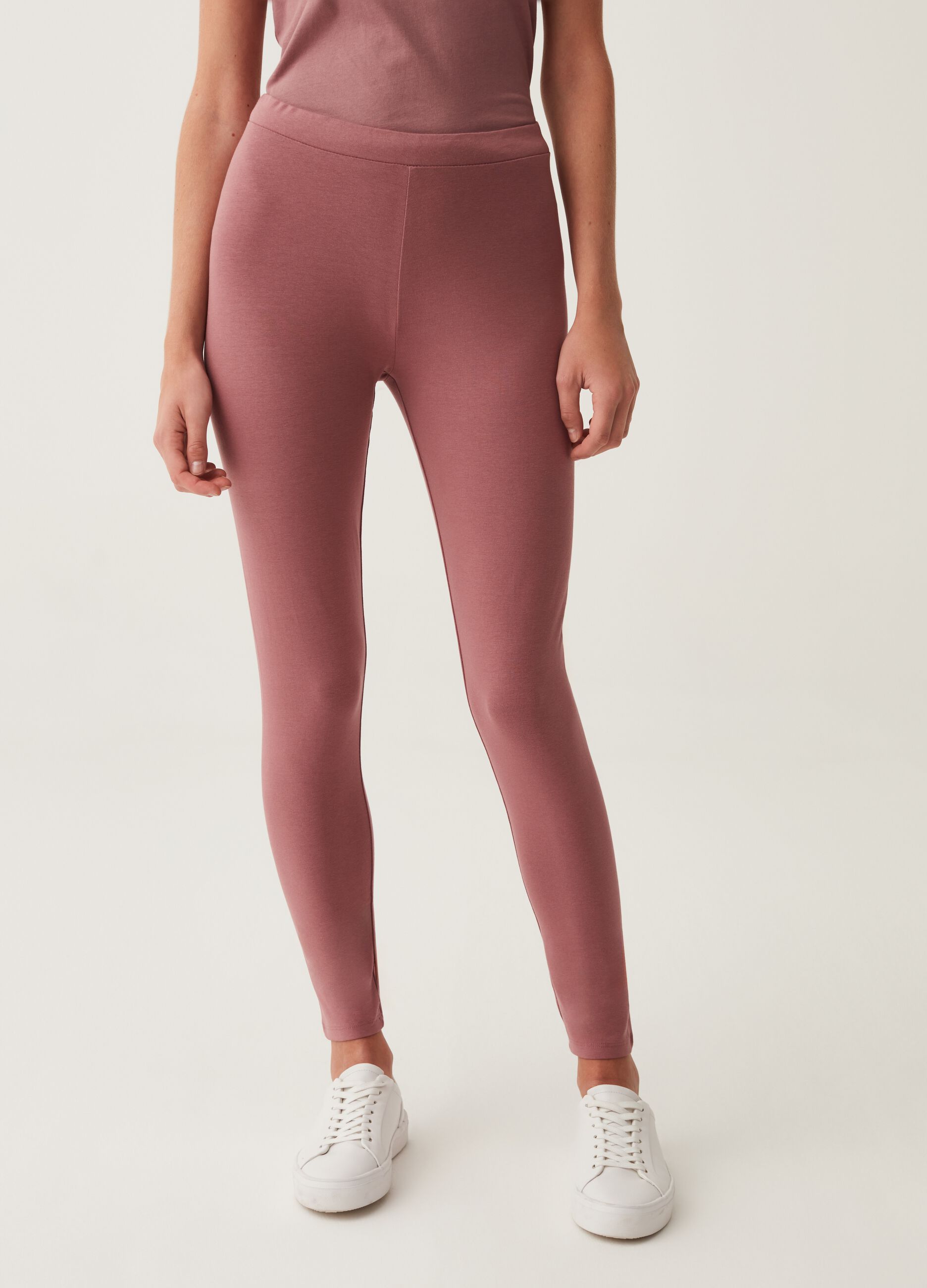 Leggings in cotone stretch