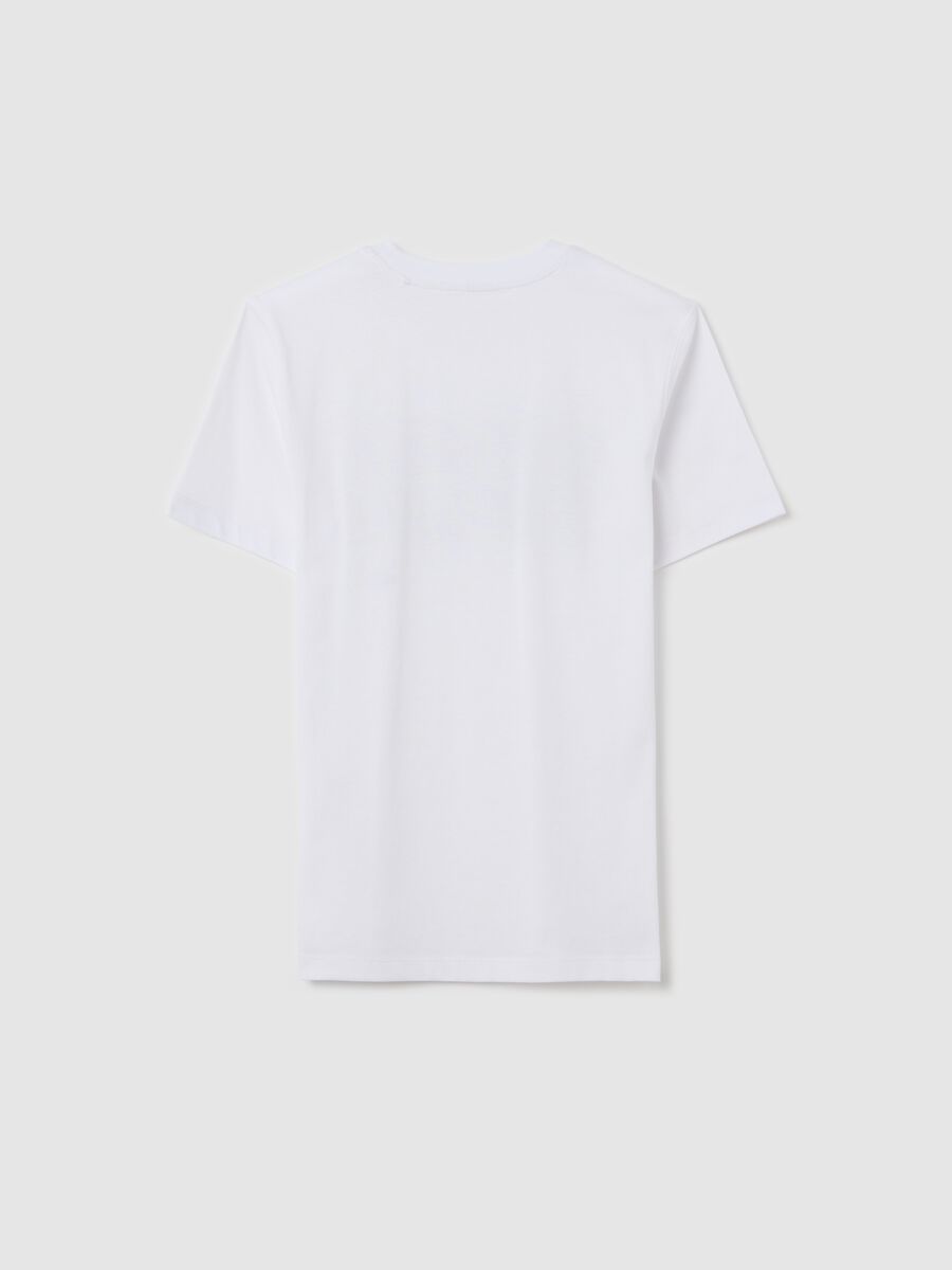 White cotton T-shirt with lettering print_4