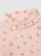 Girls' Pink Pure Cotton Top with Floral Print_2
