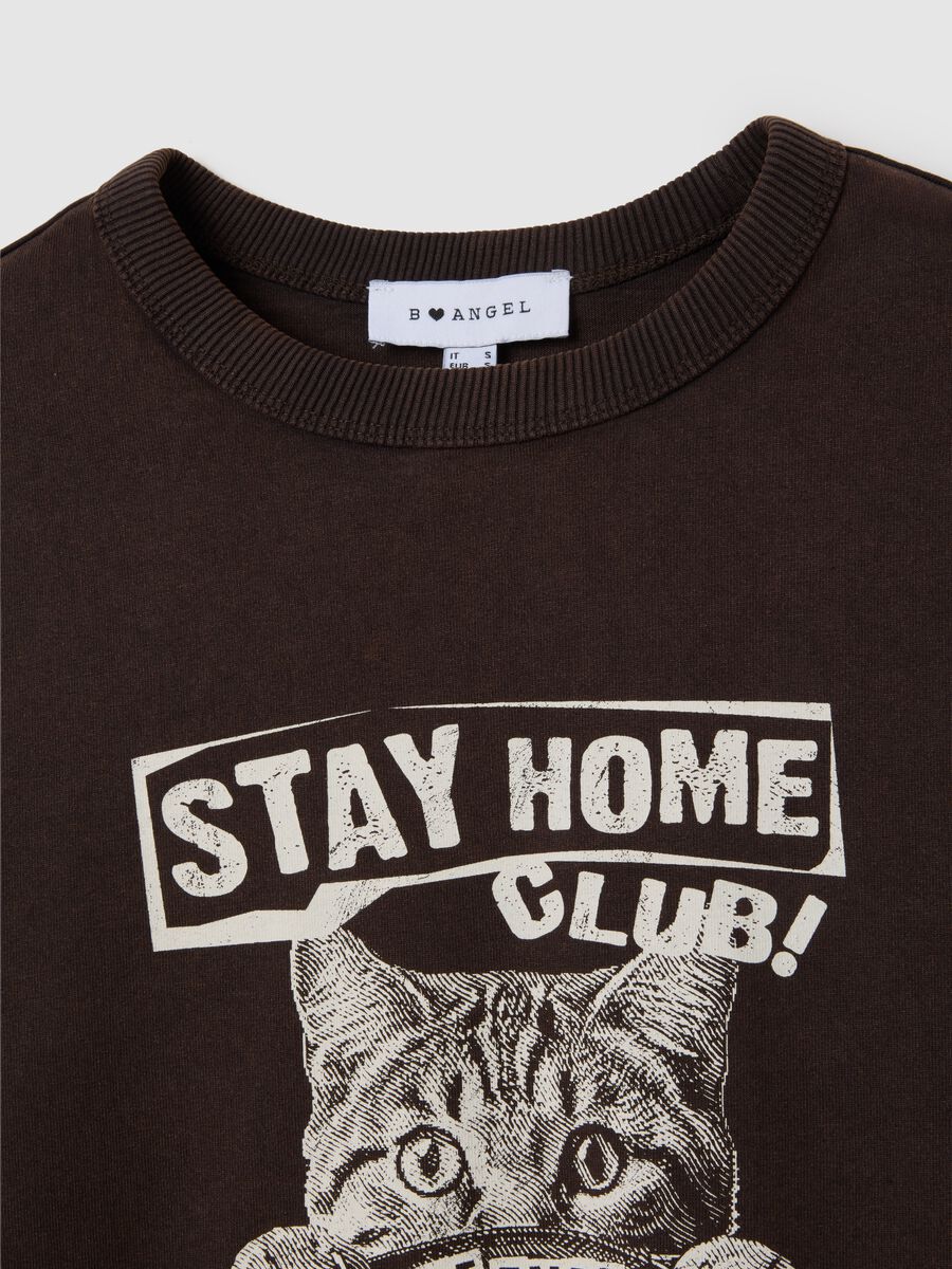 Women's brown pure cotton T-shirt_1