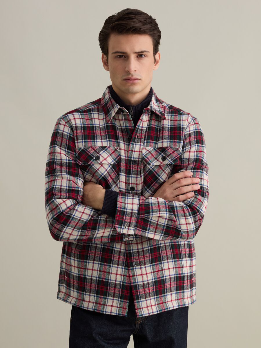 Checked flannel shirt_0