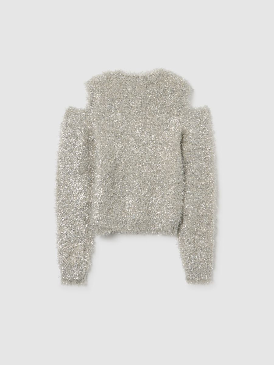 Maglione da ragazze grigio regular fit_4