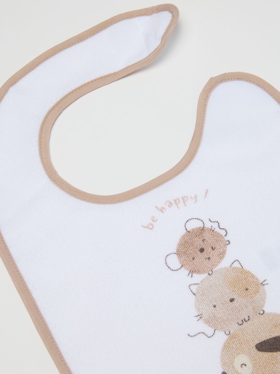 Two-pack cotton-blend baby bibs in multicolour_1