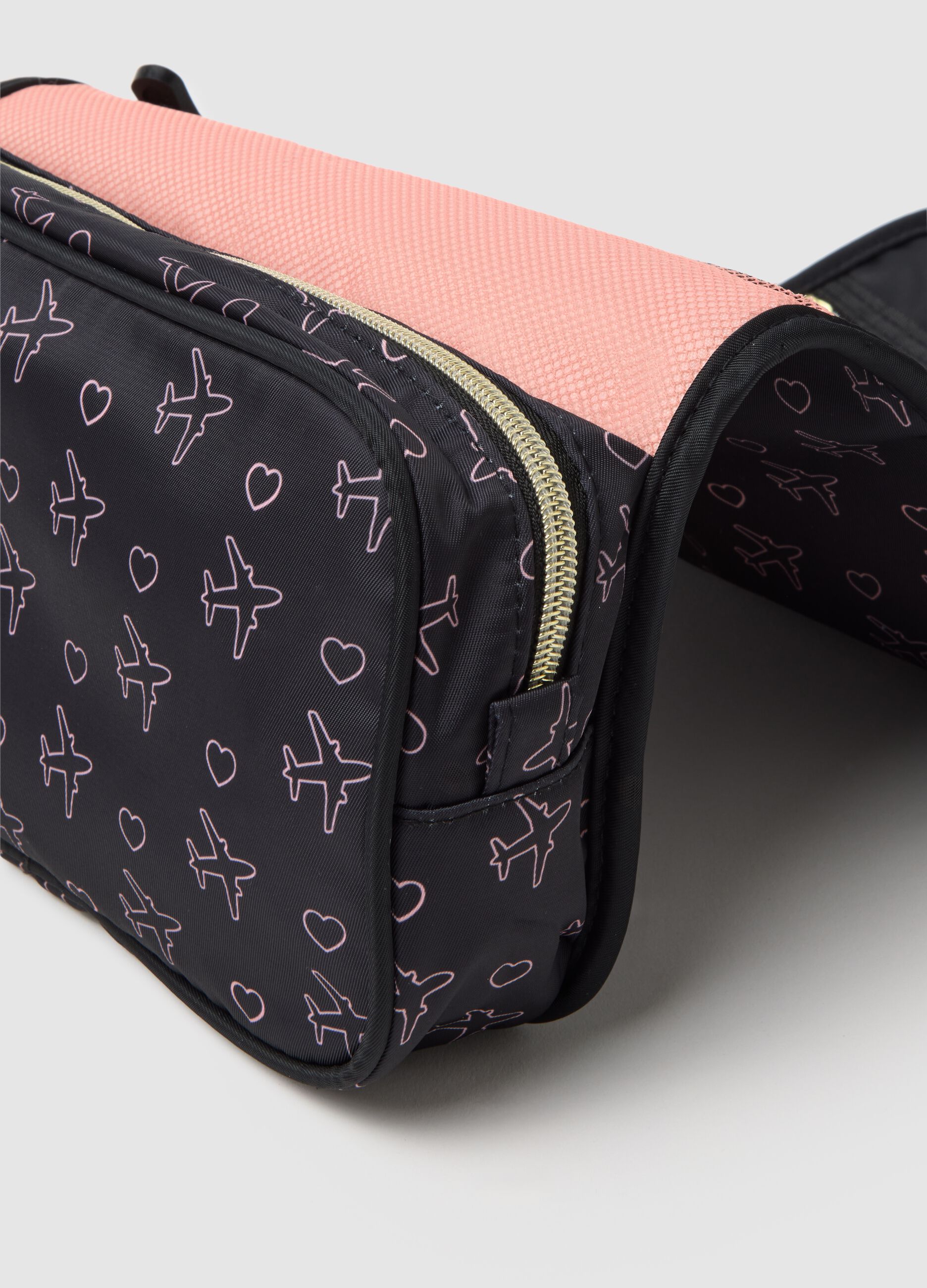 Multicolour Beauty Case with Patterns