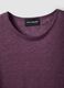 Purple short-sleeved pure linen T-shirt, regular fit_1