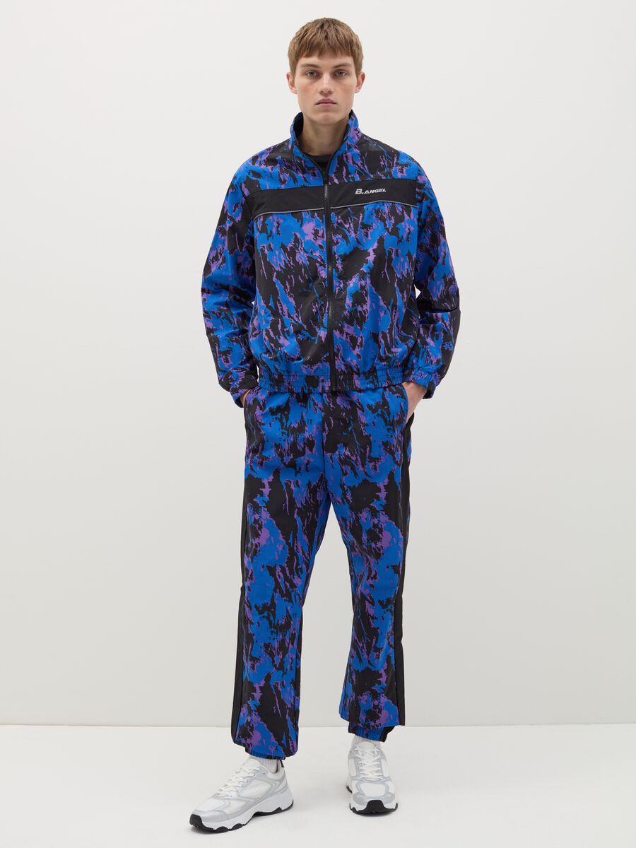 B.ANGEL X THE SEA BEYOND tie-dye full-zip sweatshirt with print_1
