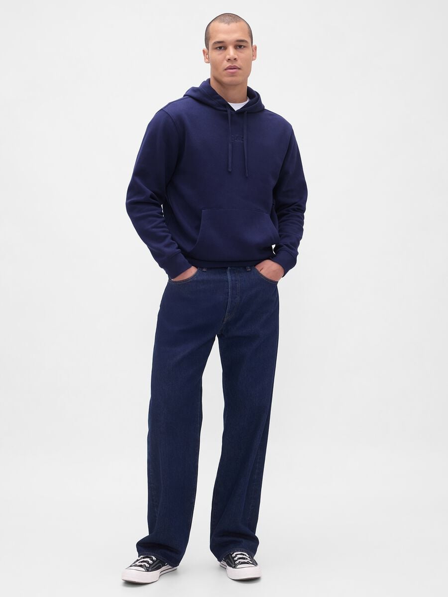 Blue Hoodie Sweatshirt_2