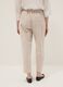 Pantaloni beige con vita elastica in cotone elasticizzato regular fit_2