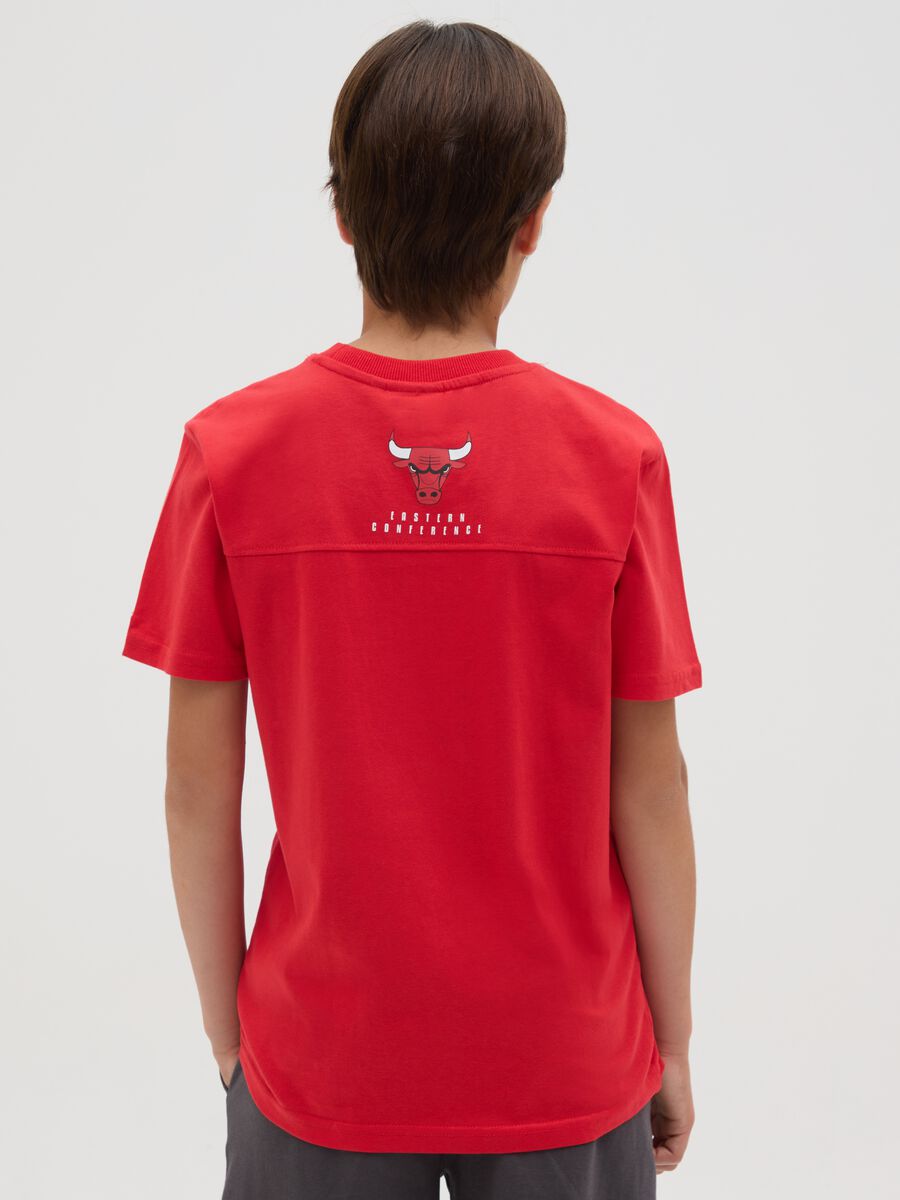 T-shirt da ragazzo in puro cotone rosso regular fit_1
