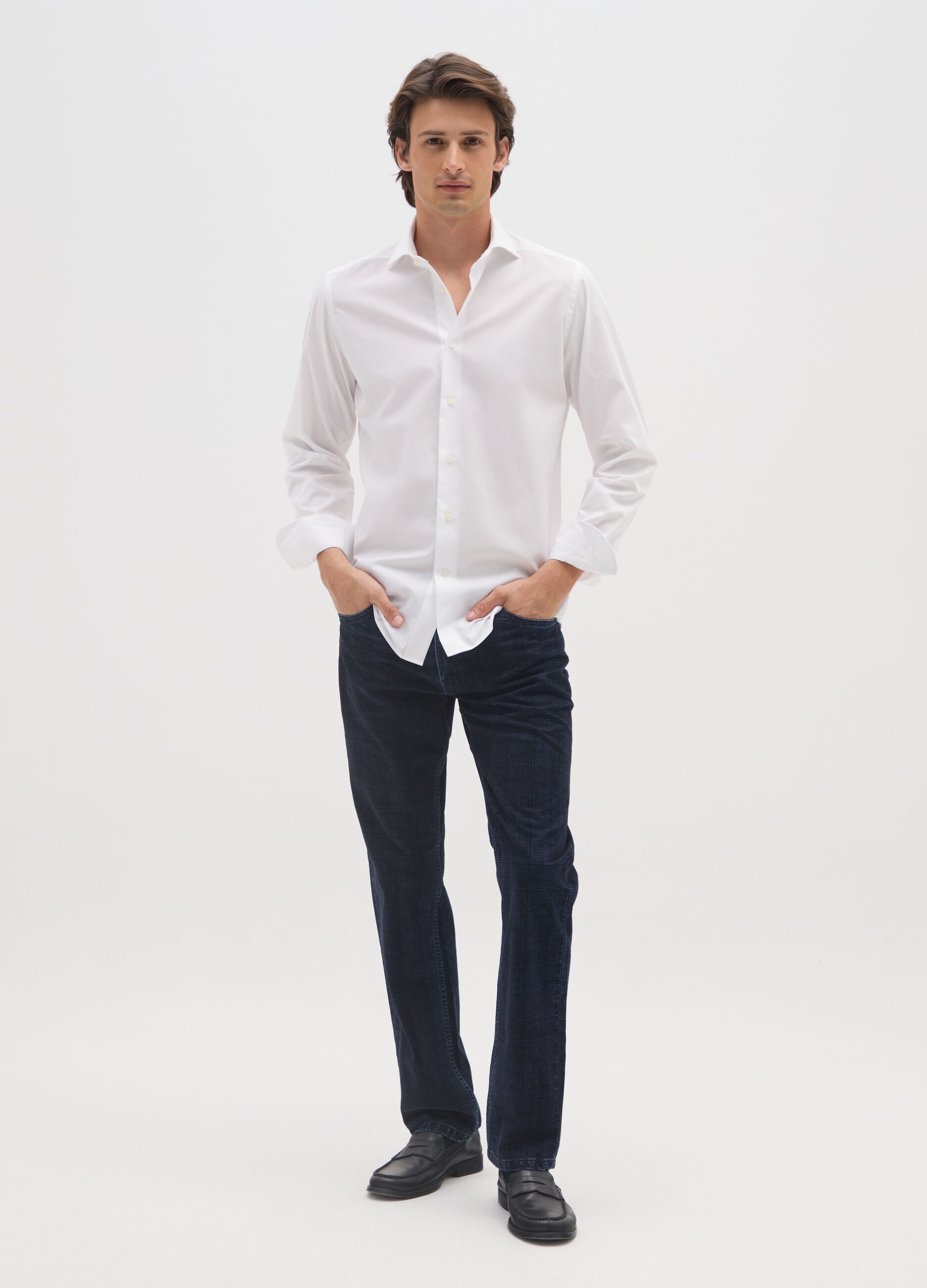 Pure Cotton Blue Regular Fit Jeans