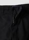 Black pure cotton regular-fit cargo shorts_5