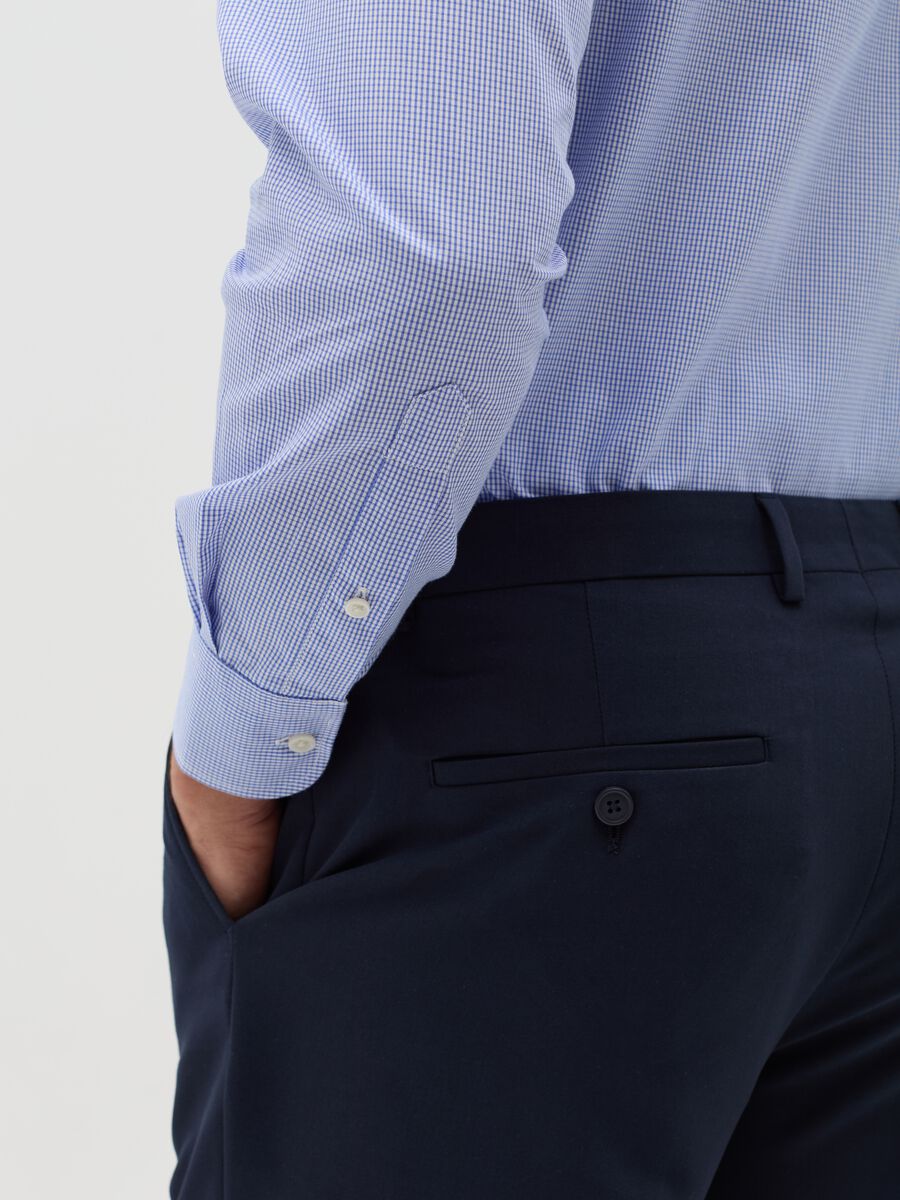 Regular-fit, easy-iron shirt with micro checks_3