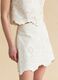 White organic cotton broderie anglaise mini skirt_3