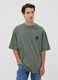 Green pure cotton T-shirt with Naruto print_0