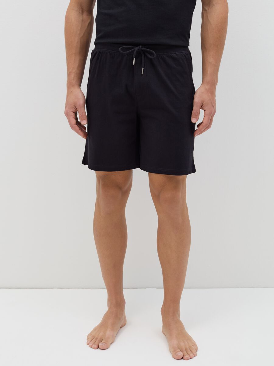 Short pyjama trousers with drawstring_1