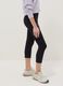 Girls' black cotton blend skinny leggings_2