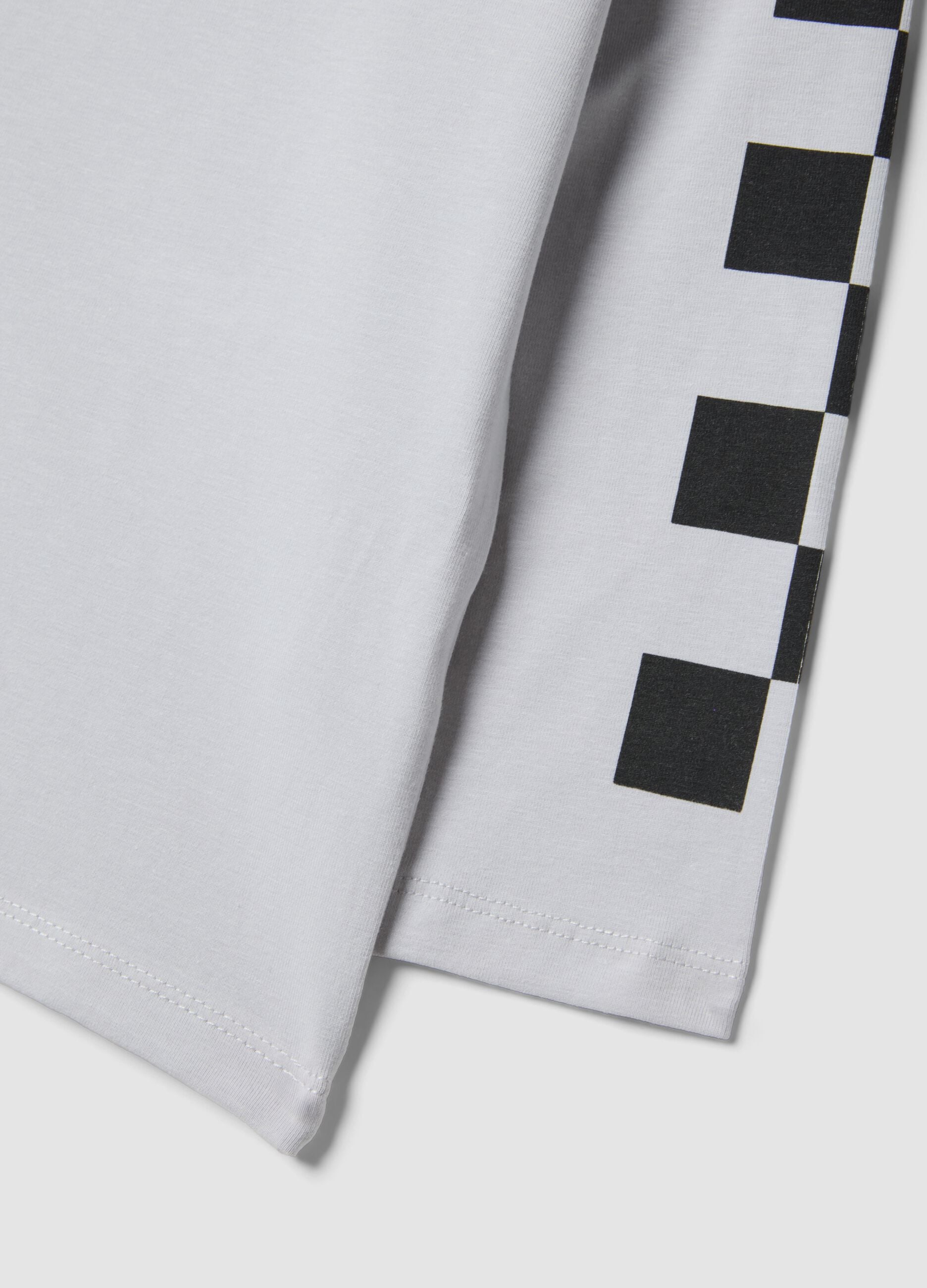 Grey stretch cotton Ducati logo T-shirt for kids
