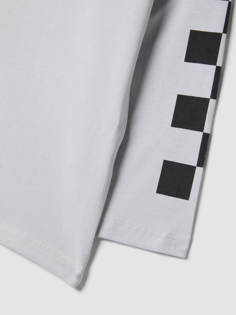 T-shirt grigia in cotone elasticizzato con logo Ducati per bambino_3