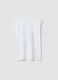 Boys' white pure cotton t-shirt regular fit with print_1