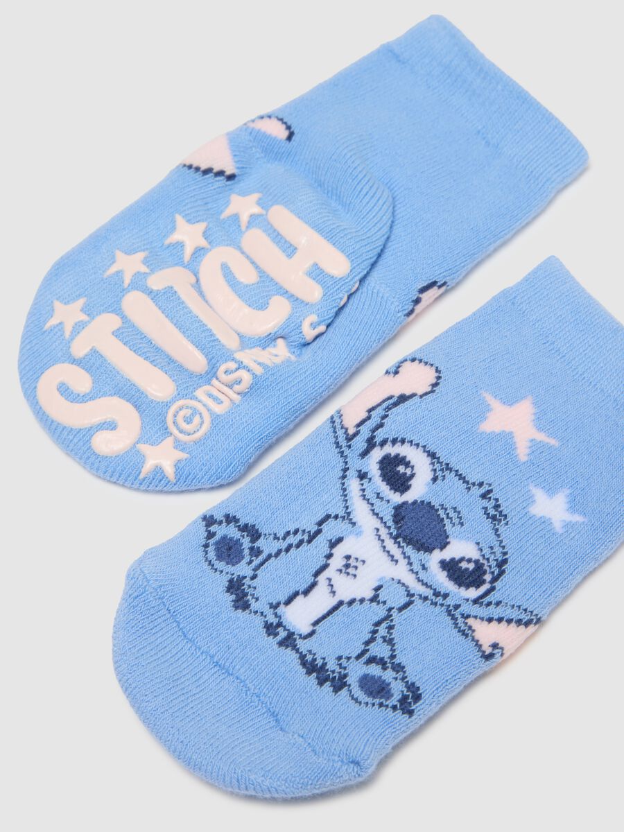 Pack of multicolour baby girl socks in cotton blend with print_2