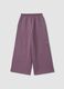 Purple wide-leg joggers with elasticated waistband_1