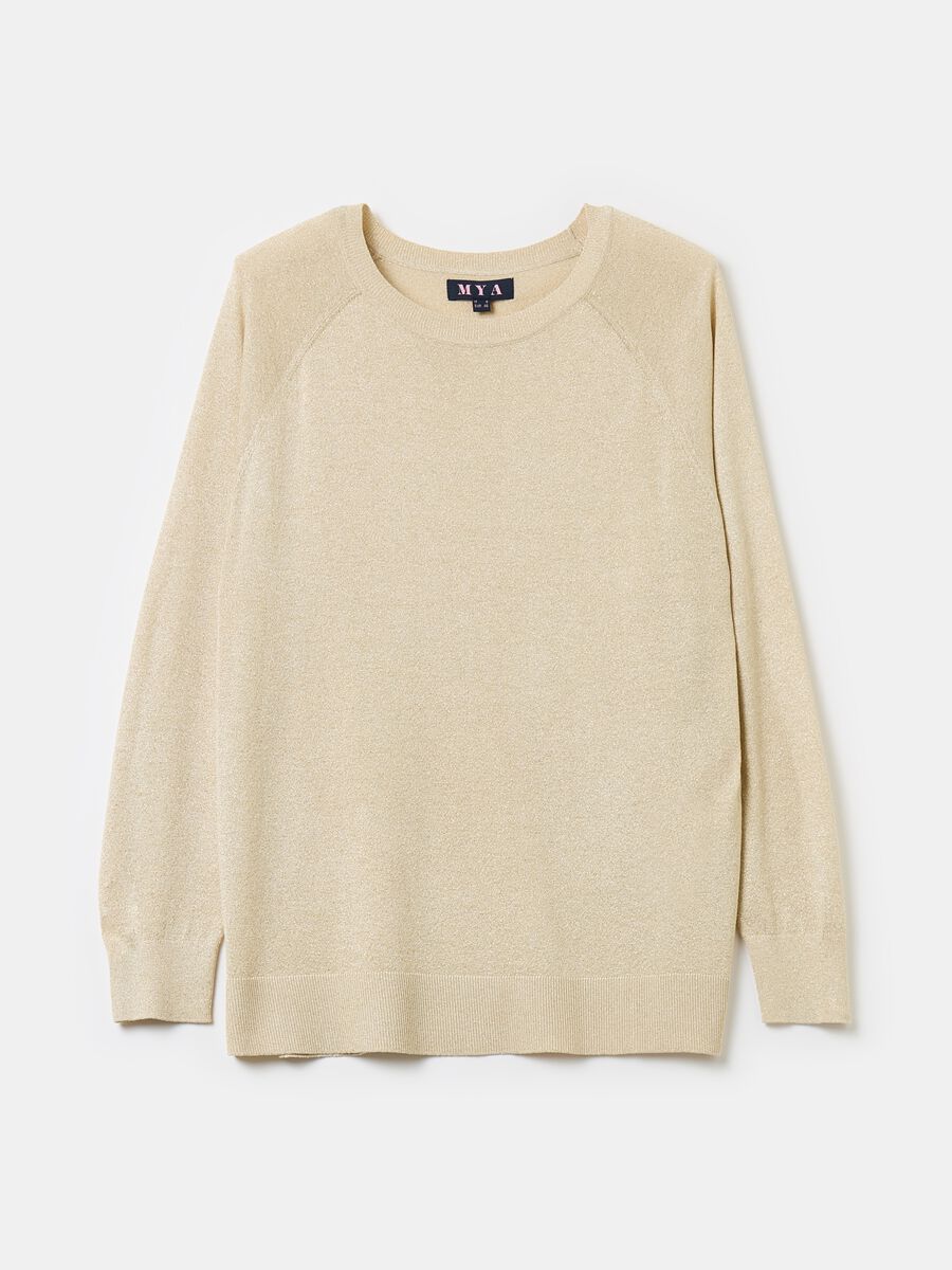 Curvy lurex pullover with raglan sleeves_4