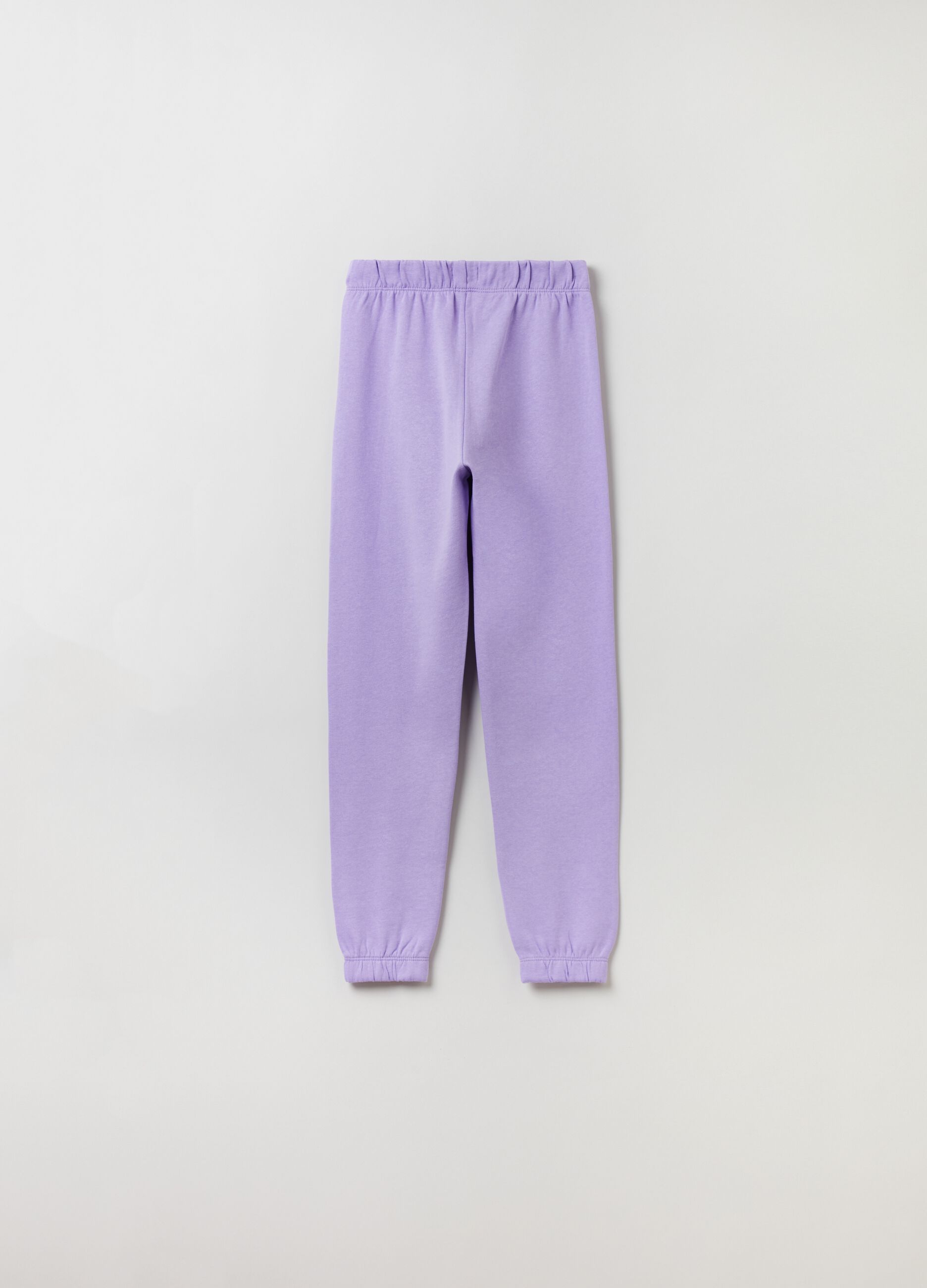 Joggers in felpa con profili elasticati_1