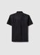 Black Short Sleeve Shirt in Pure Cotton_4