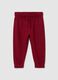 Children's joggers in pure red cotton, regular fit_0