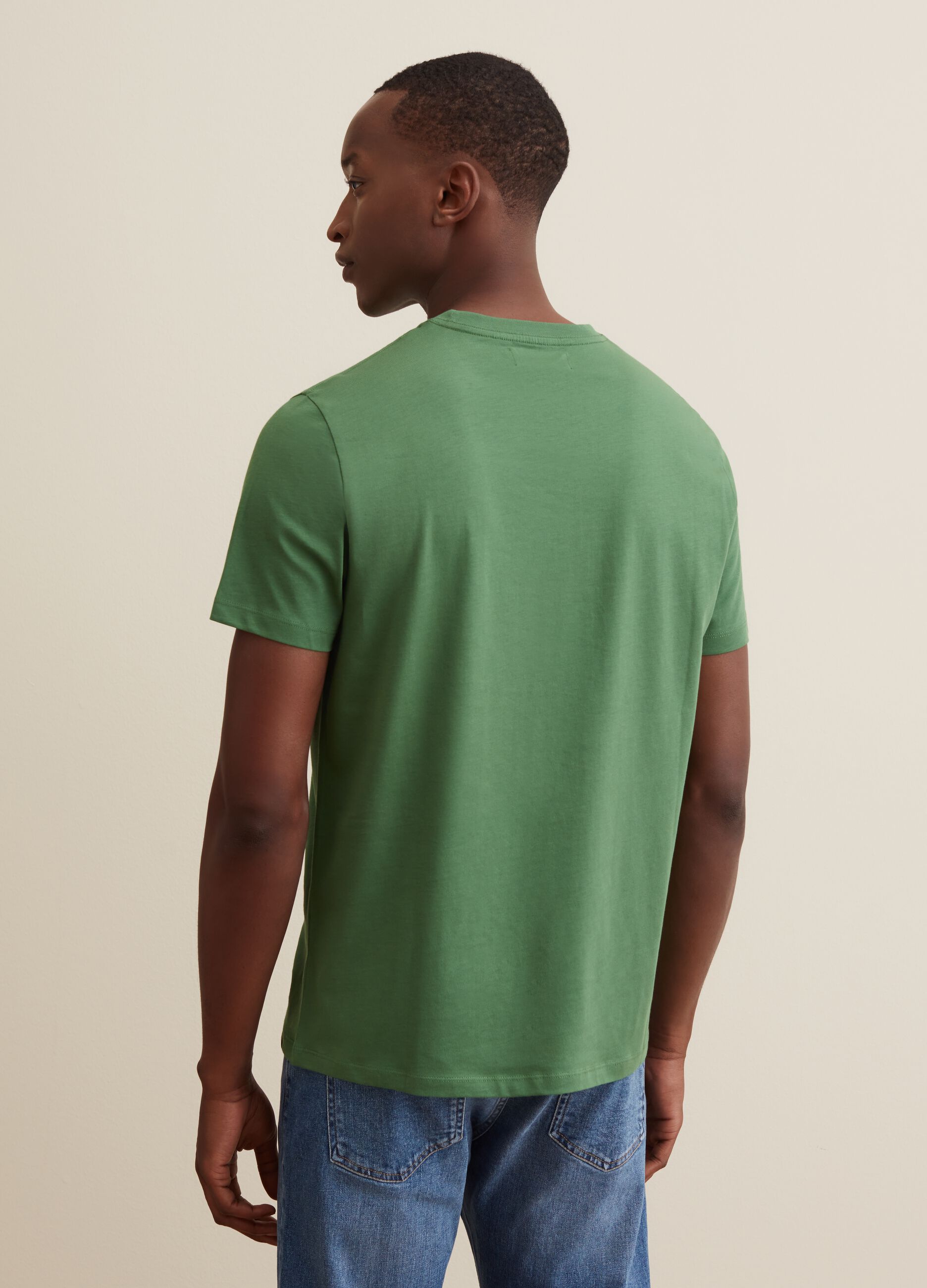 T-shirt in cotone Supima con scollo rotondo_2