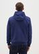 Heavy fabric blue jacket with hood and zip_2