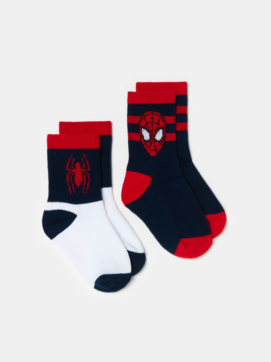 Two-pair pack short Spider-Man tennis socks_0