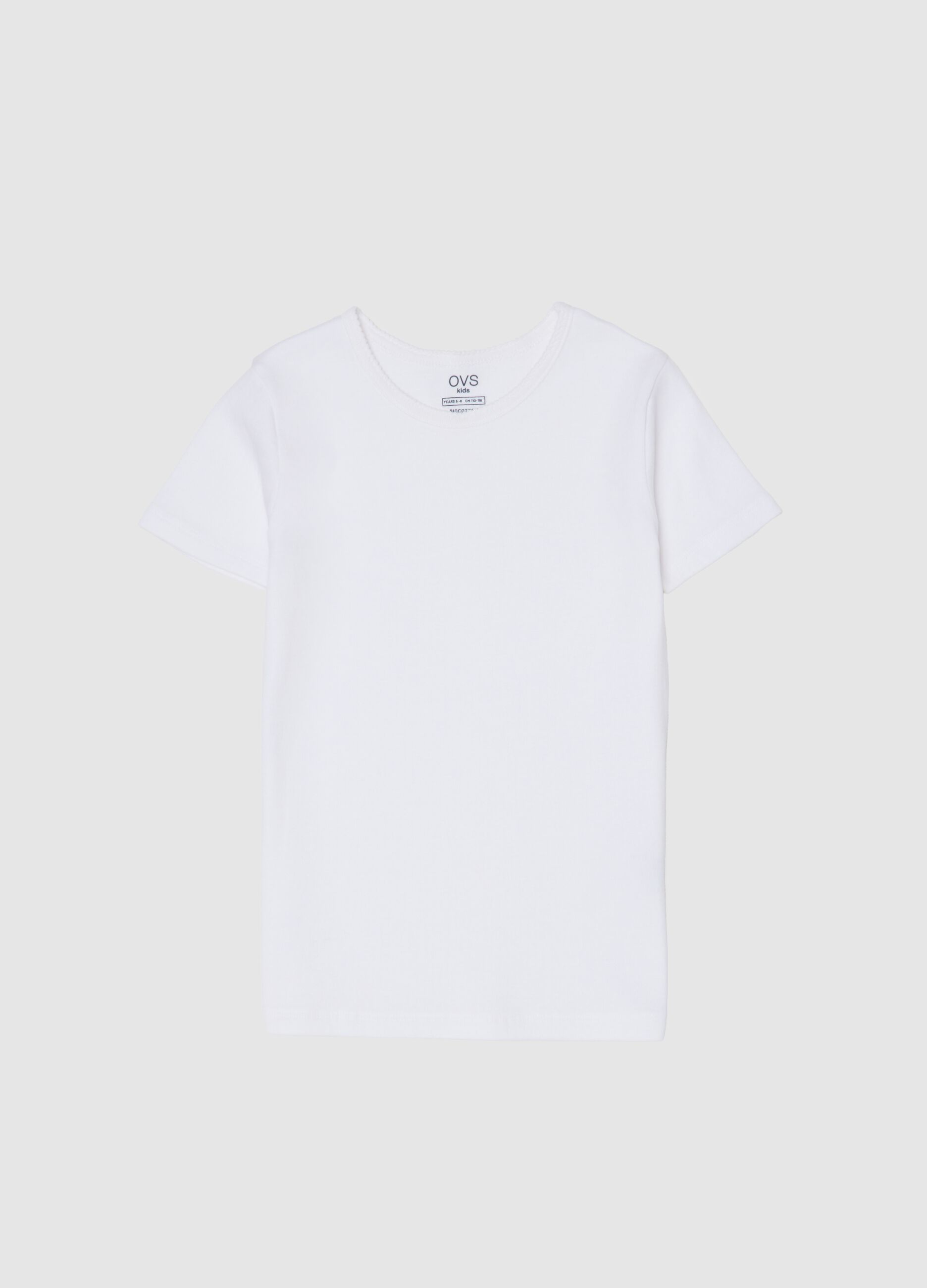 White cotton t-shirt
