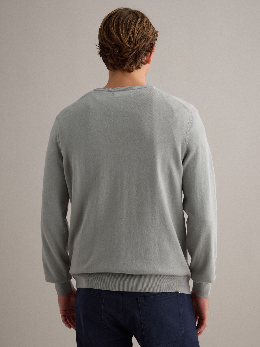Grey pure cotton jumper regular fit_2