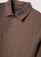 Polo marrone a maniche corte in puro cotone regular fit_5