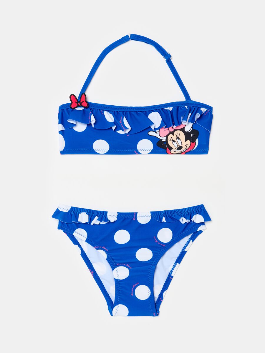 Bikini with polka dots pattern and Minnie Mouse print_0