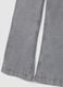 Grey Cotton Blend Bootcut Jeans_5
