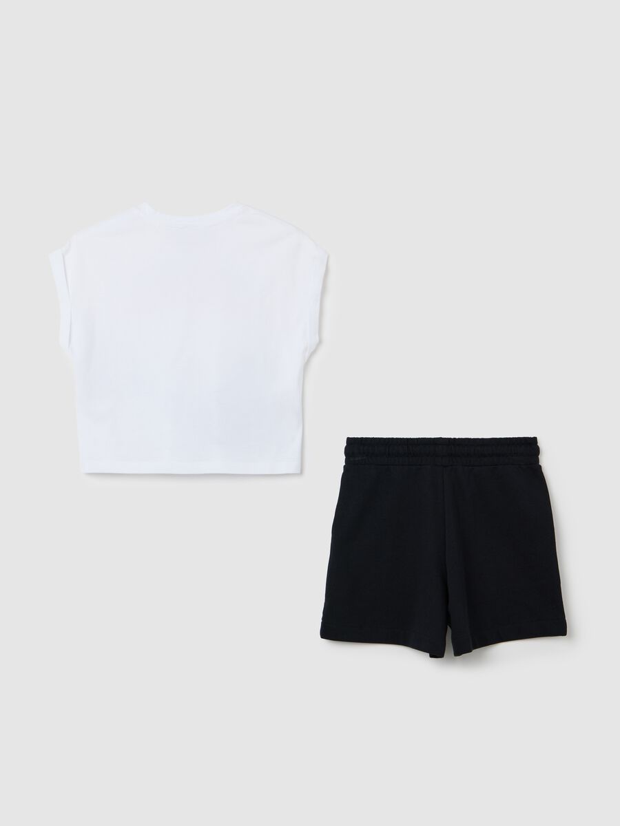 Ohana and Stitch Black and White Jogging Set_4