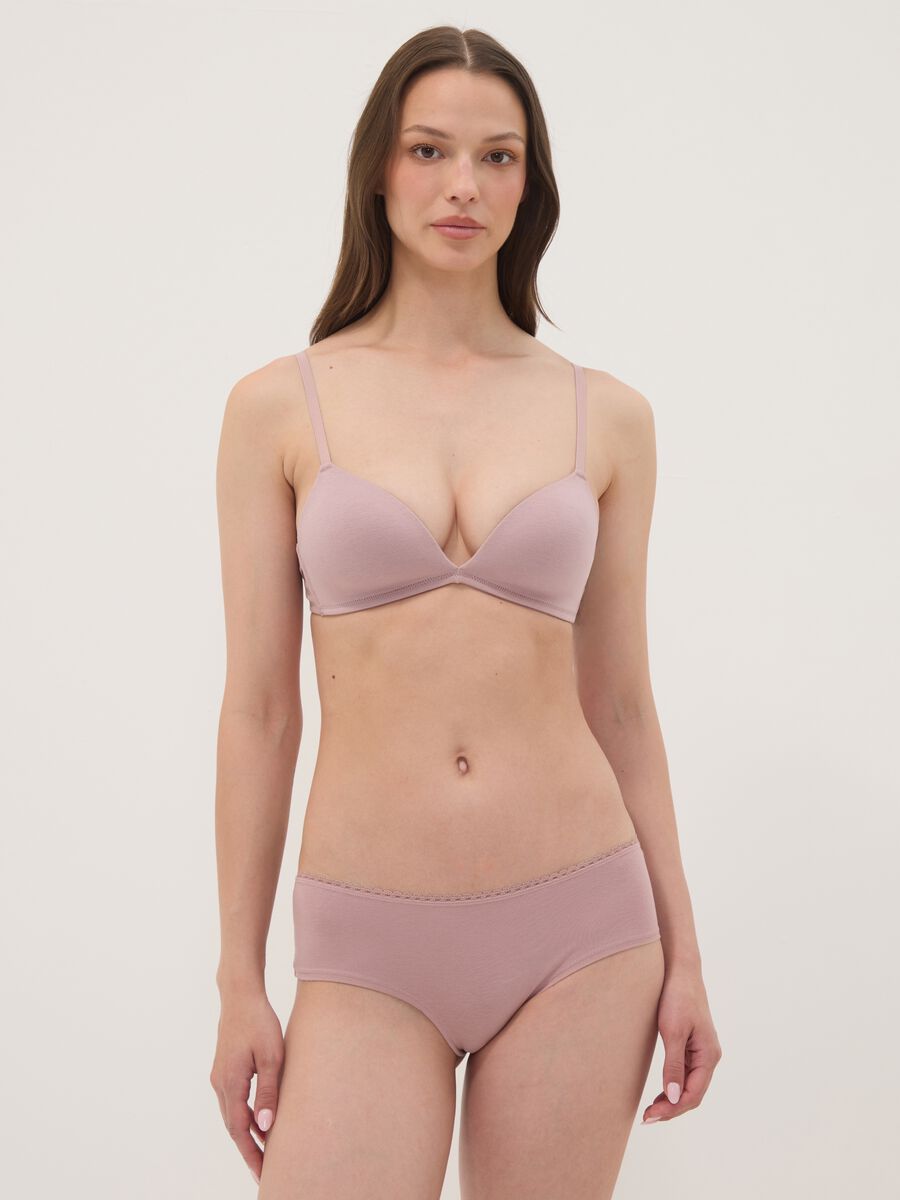 Tripack di slip hipster multicolor in cotone organico elasticizzato_0