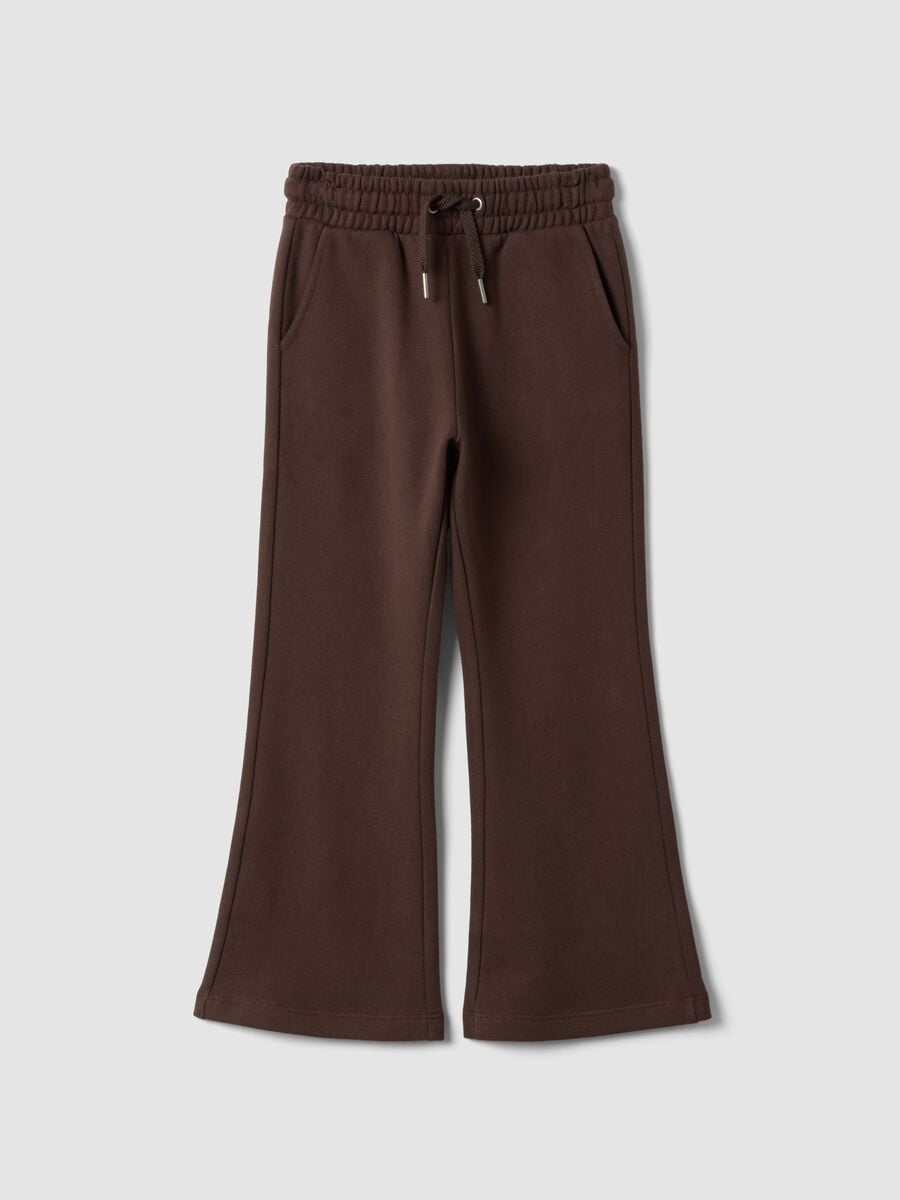 Pantaloni marroni in puro cotone organico_0