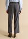 Grey flared formal trousers in stretch viscose_3