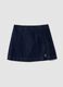 Blue pure cotton denim skirt_4