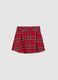 Multicoloured check mini skirt for girls_0