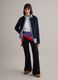 Cardigan blu in puro cotone regular fit con bottoni_0